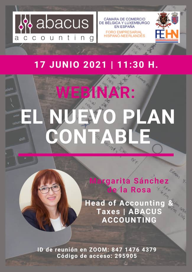 Anuncio webinar Nuevo Plan Contable, 17 de junio de 2021